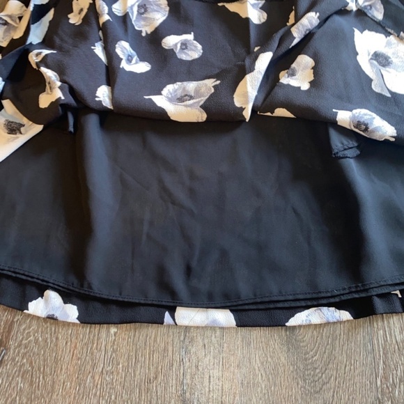 Cece size 10 black floral skirt - Picture 8 of 11